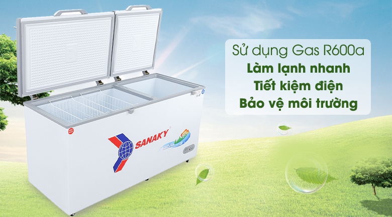 Tủ đông Sanaky 485 lít VH-6699W1 - Gas R600a