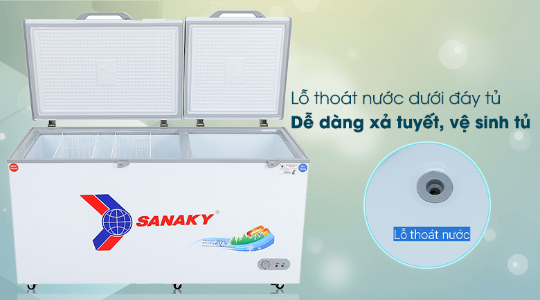 Tủ đông Sanaky 485 lít VH-6699W1 - Tiện ích