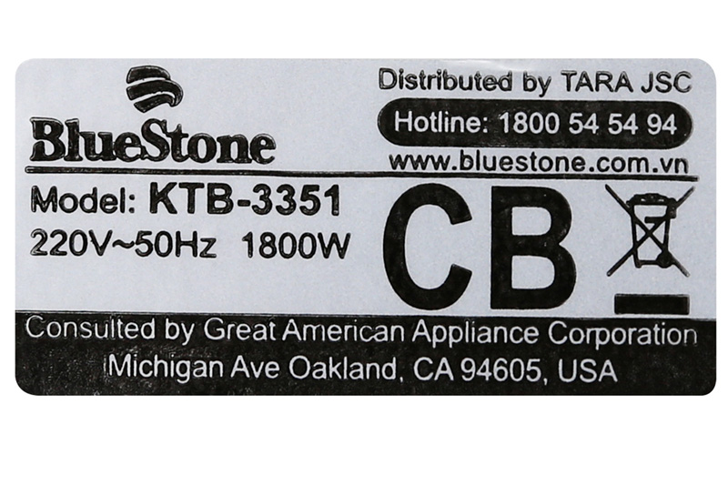 Bình đun siêu tốc BlueStone KTB-3351-3