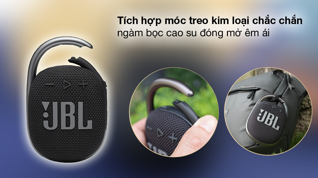 Móc treo tiện lợi - Loa Bluetooth JBL Clip 4