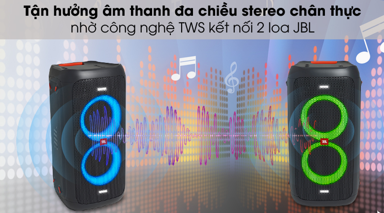 Loa Bluetooth JBL Partybox 100 Đen - TWS