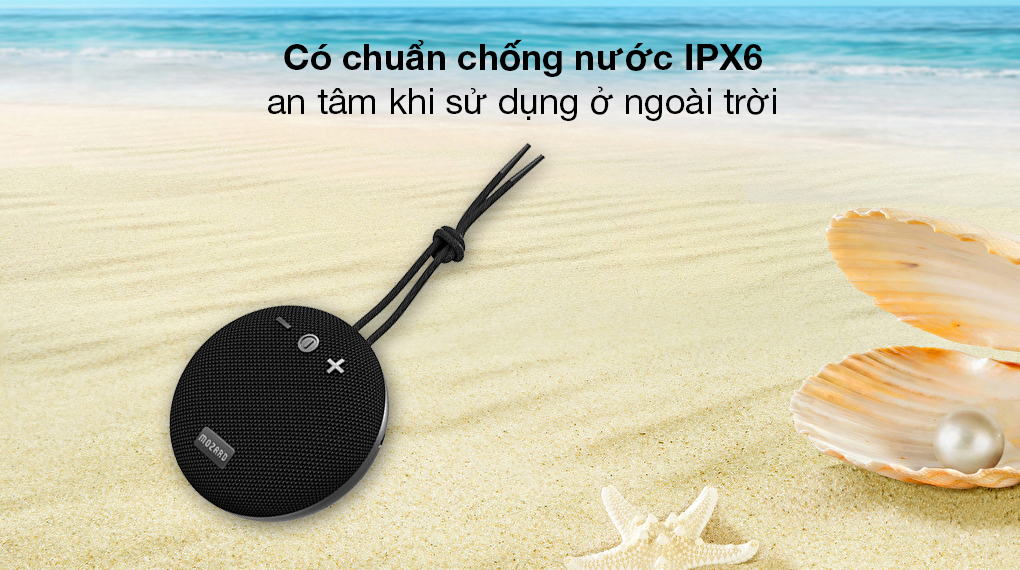 Loa Bluetooth Mozard X21 - Có chuẩn chống nước IPX6, an tâm khi tham gia các hoạt động ngoài trời