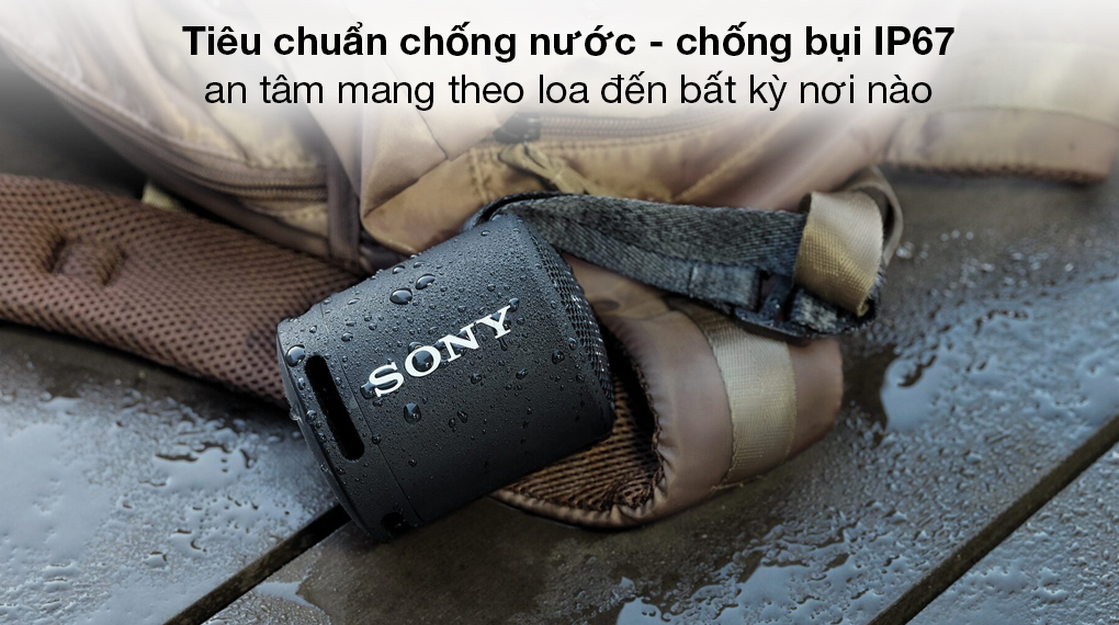 Loa Bluetooth Sony SRS-XB13 - Vừa nghe nhạc vừa an tâm ngắm cảnh với chuẩn chống nước - chống bụi IP67