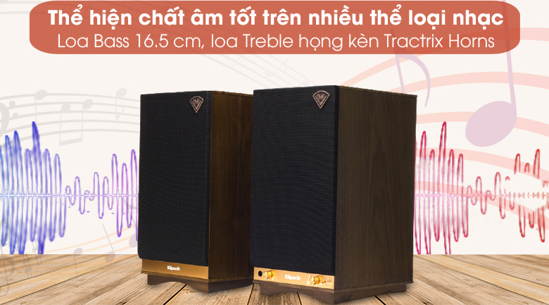 Thể hiện tốt nhiều loại nhạc - Cặp Loa Klipsch The Sixes Walnut
