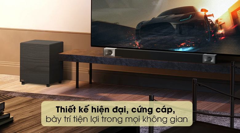 Cặp loa Soundbar Klipsch Cinema 400 - Thiết kế hiện đại, cứng cáp, dễ bố trí trong mọi không gian