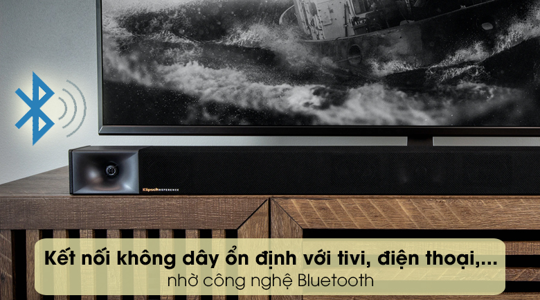 Cặp loa Soundbar Klipsch Cinema 400 - Ghép nối loa với các thiết bị cho kết nối không dây mạnh mẽ với công nghệ Bluetooth
