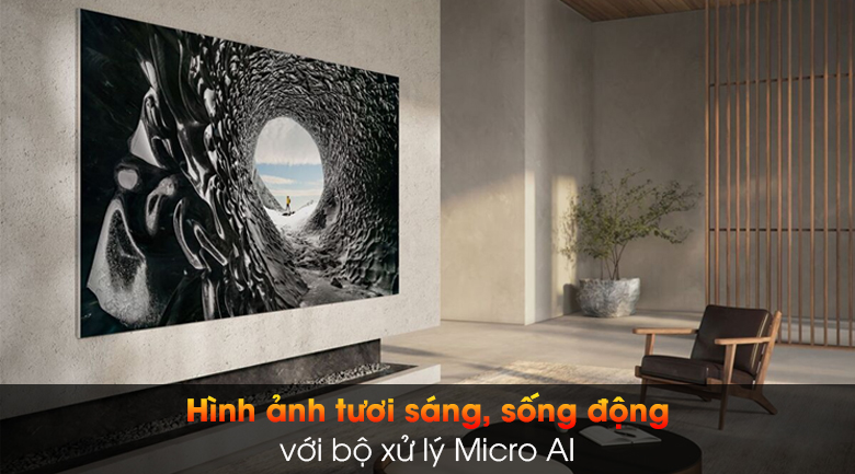 Smart Tivi The Wall Micro LED Samsung 4K 99 inch MNA110MS1A - Bộ xử lý Micro AI
