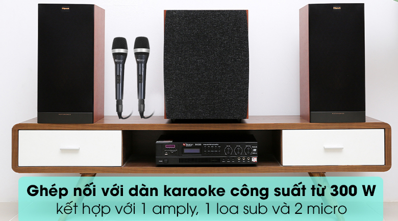 Đề xuất ghép nối dàn karaoke tiêu chuẩn - Bộ Loa Klipsch RB-81 II