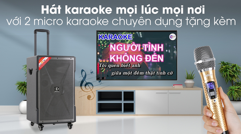Loa kéo Karaoke Dalton TS-12G450X 500W - Karaoke