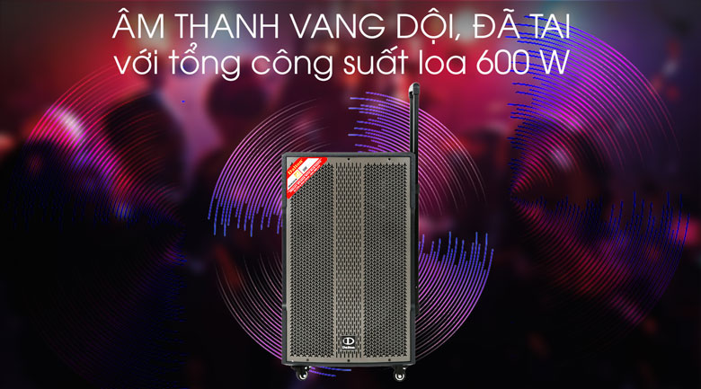 Loa kéo Karaoke Dalton TS-15G600X 600W - Công suất