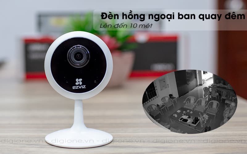 hồng ngoại quay ban đêm - ezviz c1c