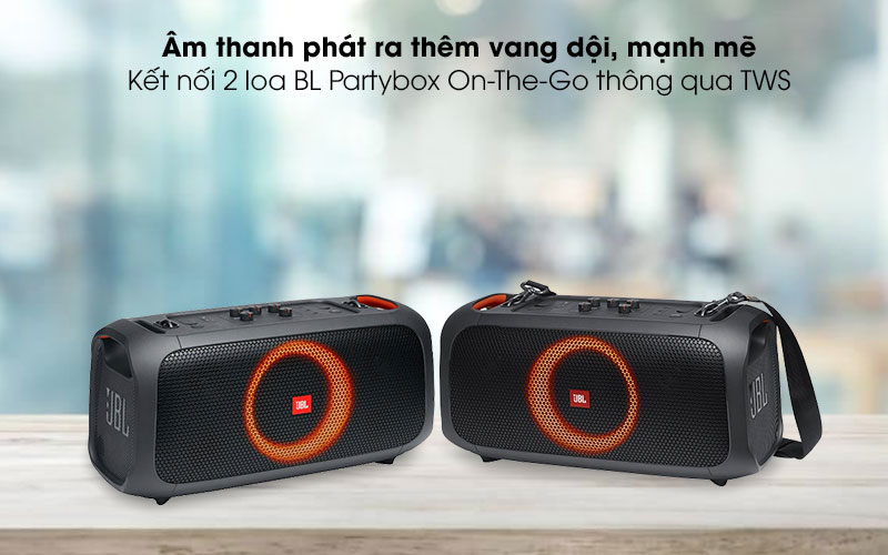 Loa JBL Partybox On The Go - Kết nối 2 loa