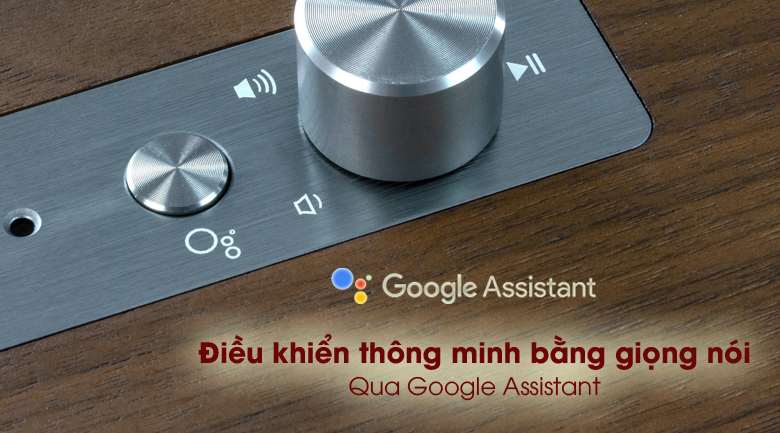 Hỗ trợ Google Assistant - Loa Klipsch The Three With GVA Walnut