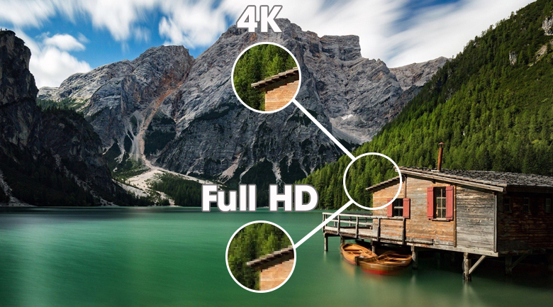 Hình ảnh sắc nét 4K - Tivi LED Sony KD-43X80J/S