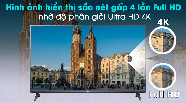 Smart Tivi LG 4K 65 inch 65UN7290PTF - Độ phân giải Ultra HD 4K