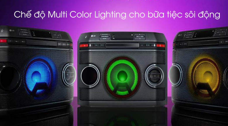Loa karaoke LG OL45 220W - Chế độ Multi Color Lighting 