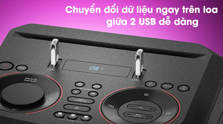 Loa Karaoke LG Xboom RN7 - Copy USB to USB