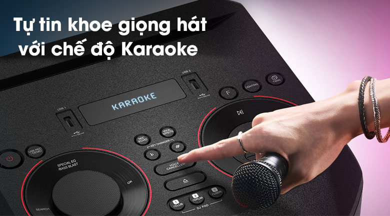 Loa Karaoke LG Xboom RN7 - Chế độ Karaoke