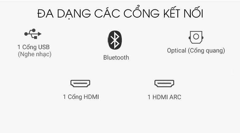 Hỗ trợ cổng kết nối phổ biến, đa dạng - Dàn âm thanh LG 4.1 SL5R 520W