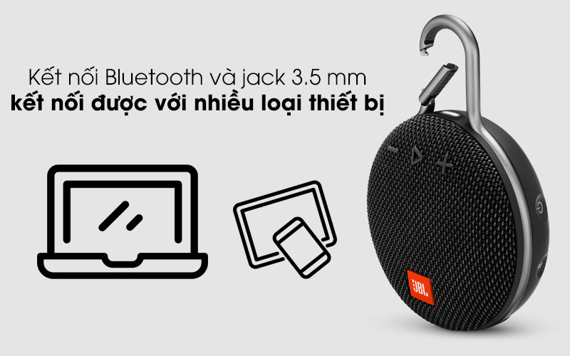 Kết nối được với nhiều thiết bị khác nhau - Loa Bluetooth JBL Clip 3