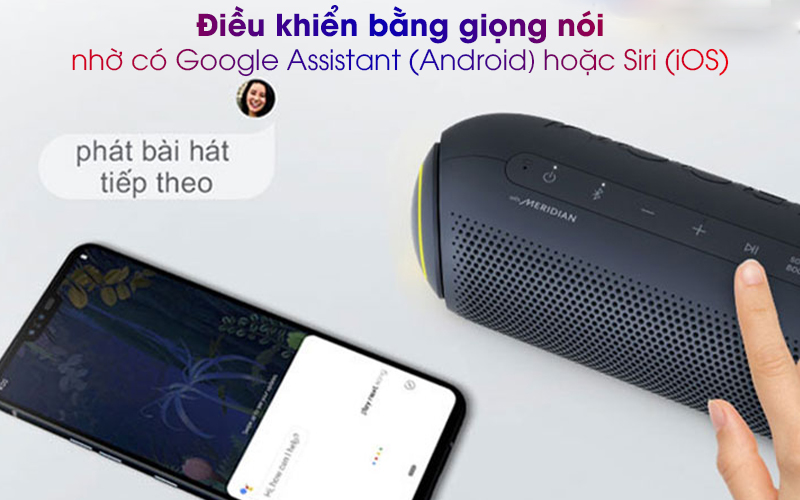 Loa Bluetooth LG Xboom Go PL5 - Điều khiển bằng giọng nói