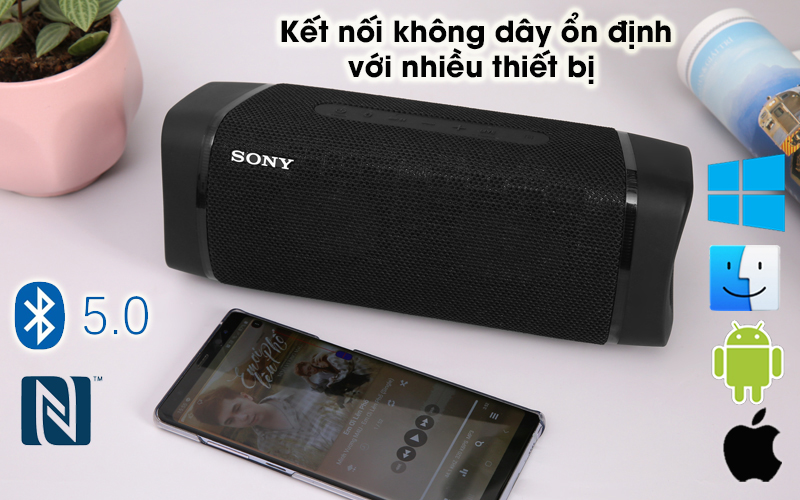 Loa bluetooth Sony SRS-XB33 - Bluetooth 5.0, NFC
