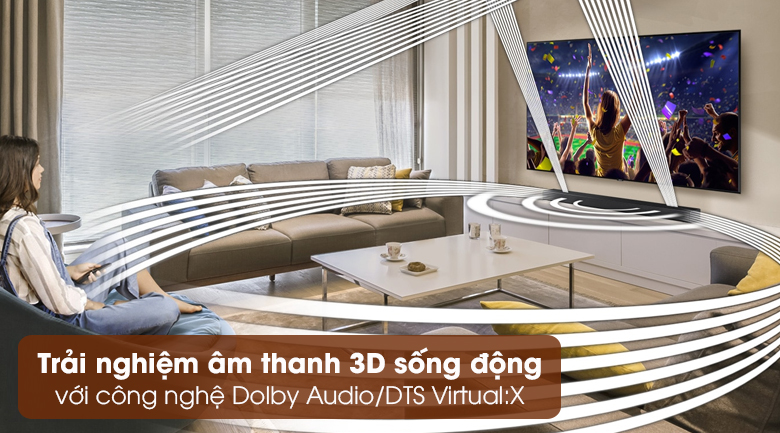 Loa thanh Samsung HW-A550 - Trải nghiệm âm thanh 3D sống động nhờ công nghệ Dolby Audio/DTS Virtual:X