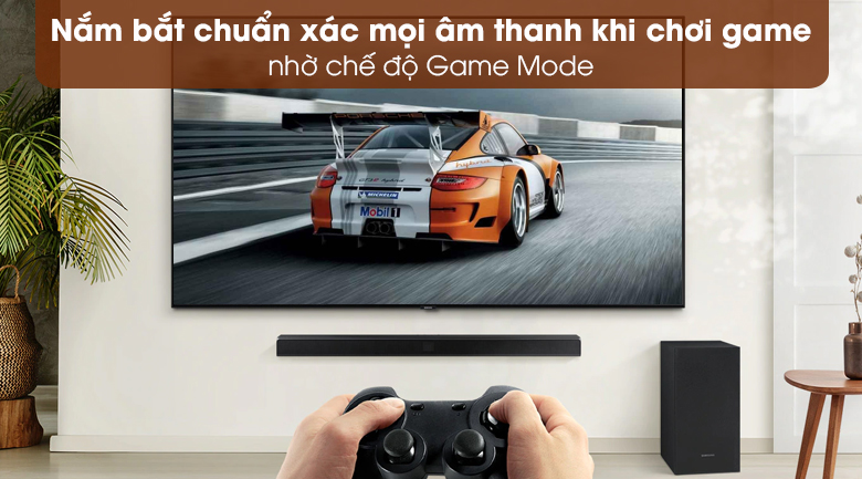 Loa thanh Samsung HW-A550 - Âm thanh phù hợp với từng màn game qua chế độ Game Mode