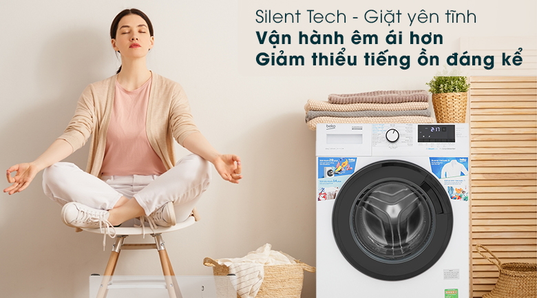 Máy giặt Beko WCV10612XB0ST - Công nghệ Silent Tech