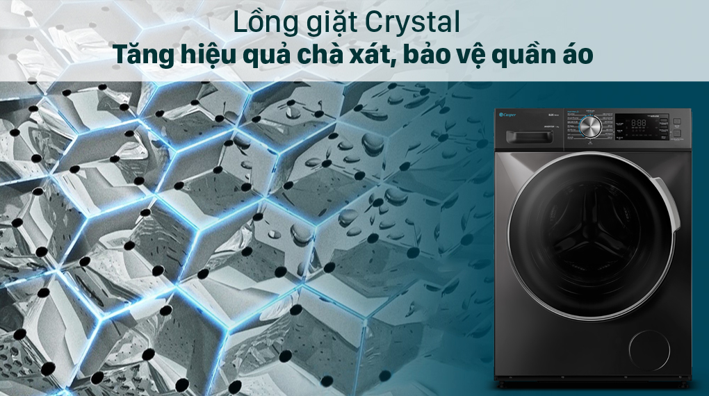 Máy giặt Casper Inverter 8.5 kg WF-85I140BGB - Crystal