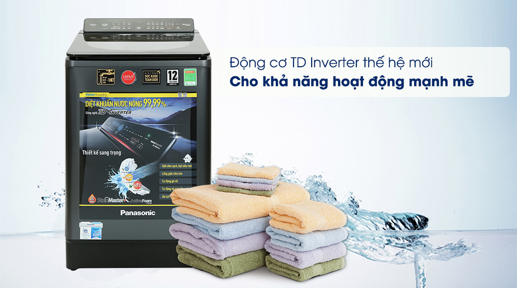 Máy giặt Panasonic NA-FD14V1BRV - TD Inverter
