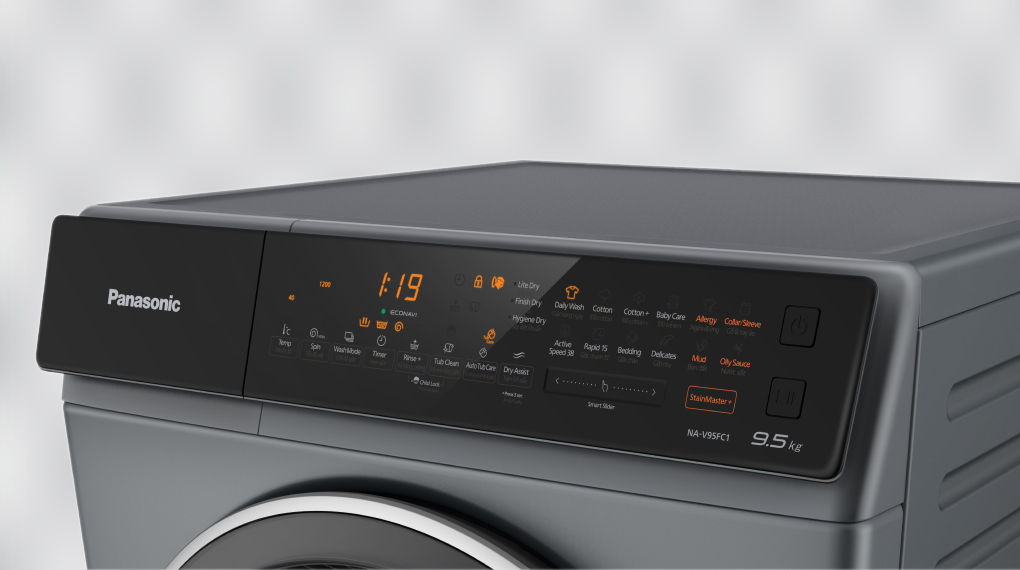 Máy giặt sấy Panasonic Inverter 9.5 Kg NA-V95FC1LVT - Tổng quan thiết kế