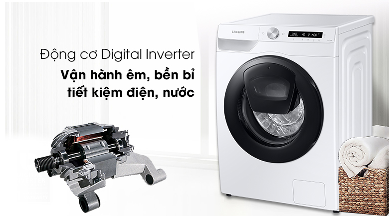 Máy giặt Samsung Addwash Inverter 8.5kg WW85T554DAW/SV - Digital Inverter