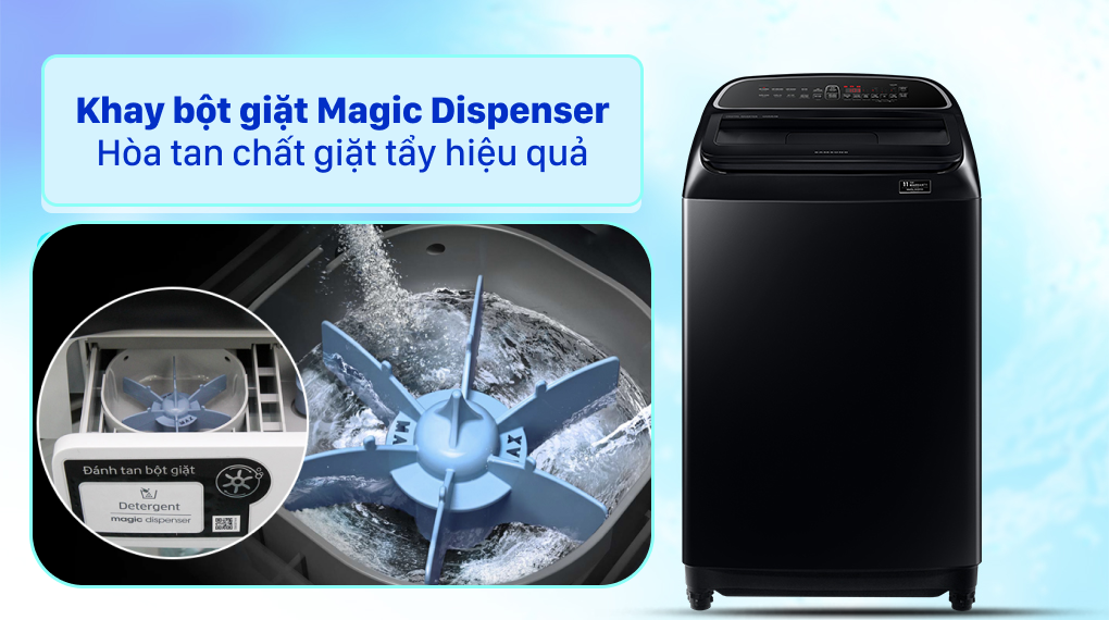 Máy giặt Samsung WA11T5260BV/SV - Khay bột giặt Magic Dispenser 
