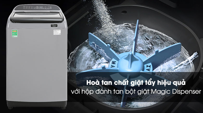 Máy giặt Samsung Inverter 9 kg WA90T5260BY/SV - Hộp đánh bột giặt