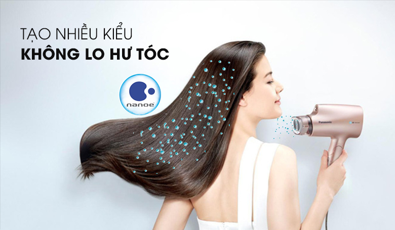 Bảo vệ tốt tóc và da đầu với Nanoe - Máy sấy tóc Panasonic EH-NA27PN645