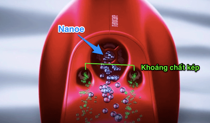 Các hạt nanoe kết hợp với ion khoáng kép - Panasonic EH-NA98RP645