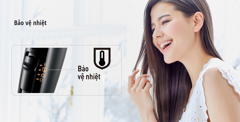 Bảo vệ chất tóc, da đầu tối ưu với chế độ bảo vệ nhiệt - Máy sấy tóc Panasonic EH-NE65-K645