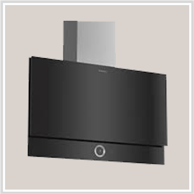 Hút mùi Bosch HMH.DWF97RV60B  | Máy hút mùi gắn tường mặt kính đen, 730m3/h, độ ồn 57 dB, kết nối Home Connect Series 8