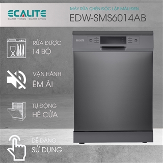 Máy rửa chén độc lập Ecalite EDW-SMS6014AB