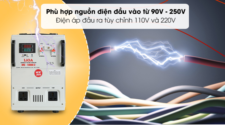Ổn áp LiOA 1 pha 10kVA DRI-10000II - Nguồn điện