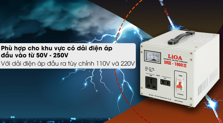Ổn áp LiOA 1 pha 1kVA DRII-1000II - Nguồn điện