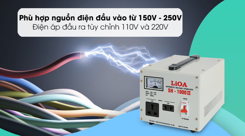 Ổn áp LiOA 1 pha 1kVA SH-1000II - Nguồn điện