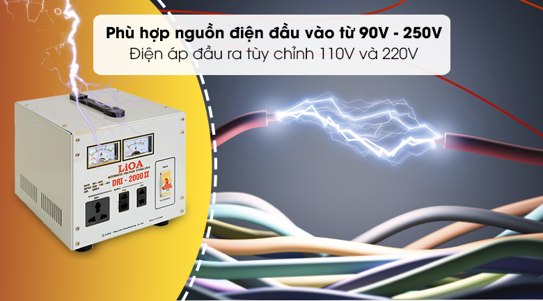 Ổn áp LiOA 1 pha 2kVA DRI-2000II - Nguồn điện