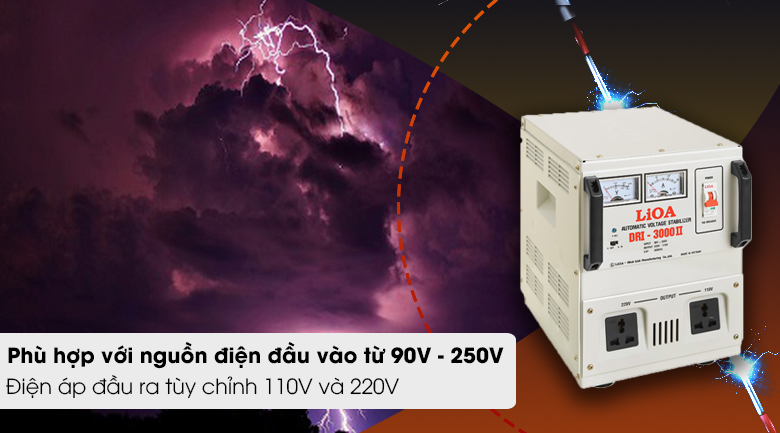 Ổn áp LiOA 1 pha 3kVA DRI-3000II - Nguồn điện