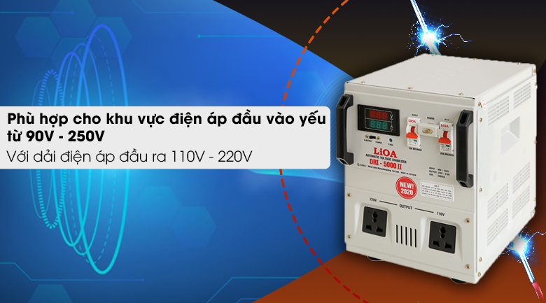 Ổn áp LiOA 1 pha 5kVA DRI-5000II - Nguồn điện