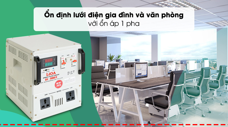 Ổn áp LiOA 1 pha 5kVA SH-5000II - Ổn áp 1 pha