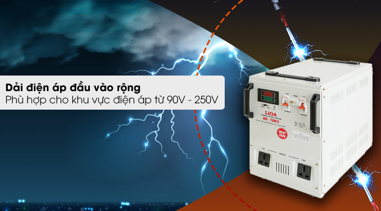 Ổn áp LiOA 1 pha 7.5kVA LiOA DRI-7500II - Nguồn điện