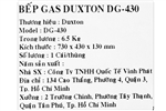 Bếp ga đôi Duxton DG-430