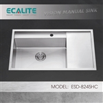 Chậu rửa chén Vision Manual Sink Ecalite ESD-8650HS